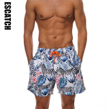 Mens Beach Shorts Quick Dry Bermuda Surfing Boardshorts Sea Swim Shorts