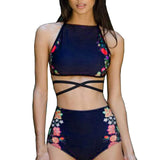 Women Set Pattern Geometric Swimwear Bikini