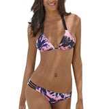 Two Piece Bathing Flower Bikini