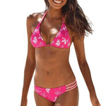 Two Piece Bathing Flower Bikini