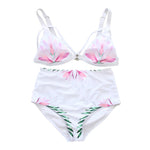 2018 New Summer Women Solid Bikini Set