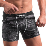 Men New Camo Board Shorts Elastic Waist Pockets Sea Swim Shorts